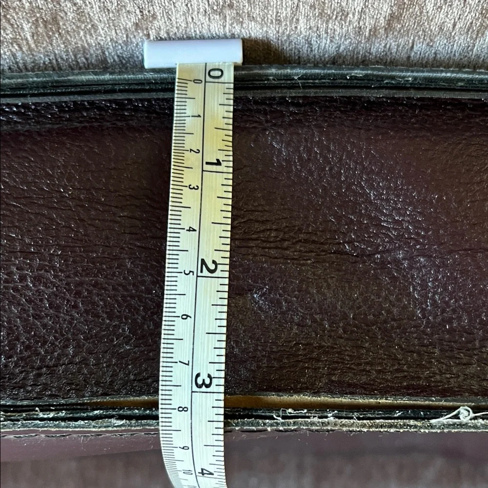Sophisticated Dark Brown/Burgandy Leather Briefcase  Vintage  Unisex - Picture 12 of 12